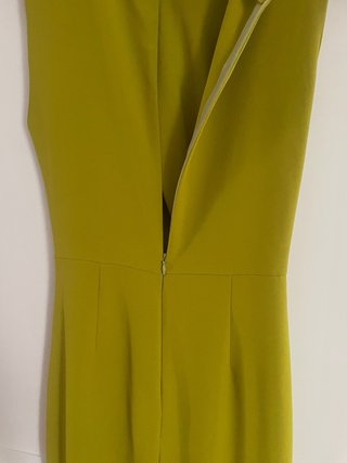 Vestido midi verde limón Zara