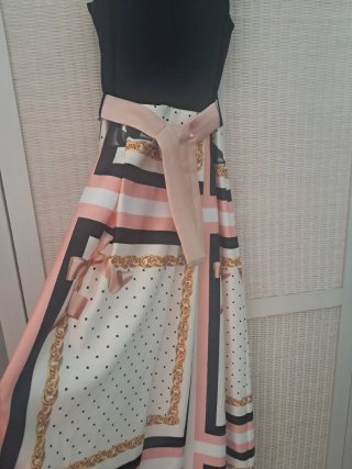 Abito lungo con stampa