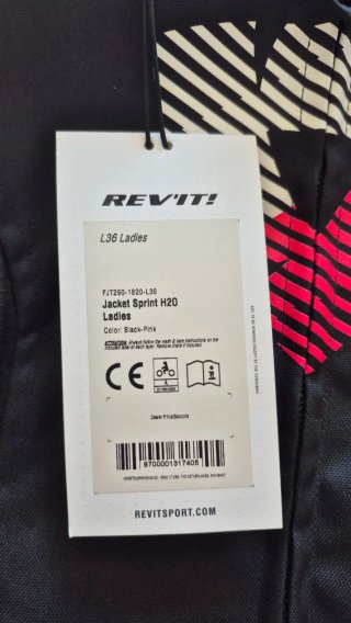Chaqueta Moto Revit Mujer Talla 36 Negra/Rosa