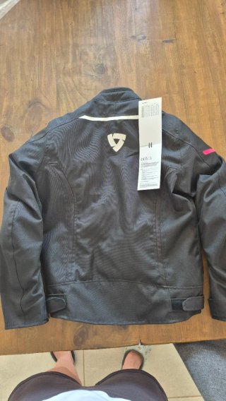 Chaqueta Moto Revit Mujer Talla 36 Negra/Rosa