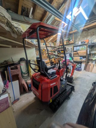 Mini excavadora 1 tonelada nueva sin estrenar