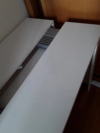 Mesa consola extensible blanca"85 euros"
