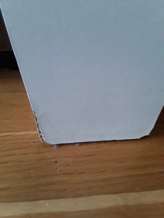 Mesa consola extensible blanca"85 euros"