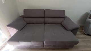 Sofá 3 plazas 240cm gris extraíble