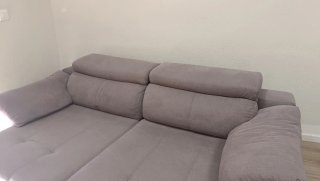 Sofá 3 plazas 240cm gris extraíble
