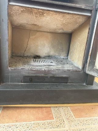 Chimenea de hierro y acero