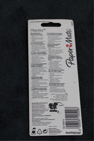 Set 2 penne cancellabili rosse, Paper Mater nuove