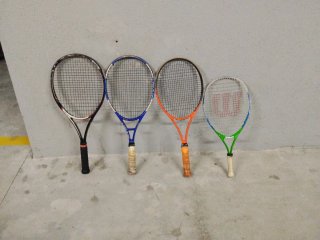 Lote 4 raquetas de tenis