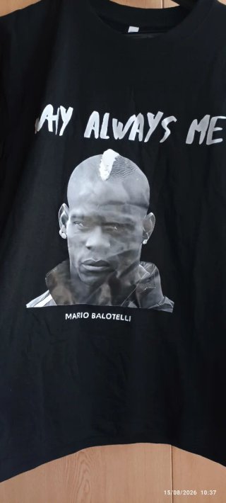Camiseta Negra Mario Balotelli MY ALWAYS ME