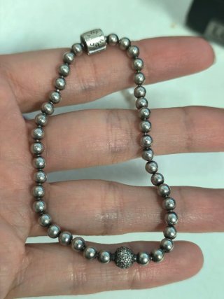 2 Pulseras Pandora Corazón Perlas y bolitas