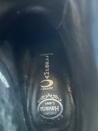 Jeffrey Campbell Stivali Neri Pelle Tg 37