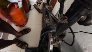 Bicicleta estática para ejercicio