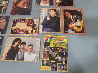 Lote 16 Postales Artistas Pop 80s 90s