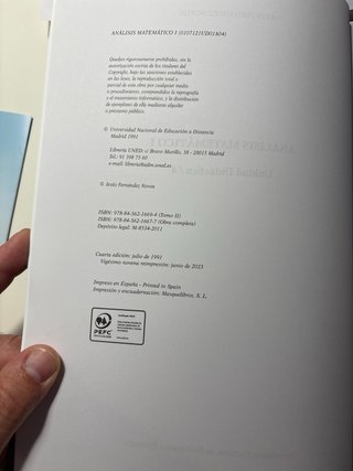 ANÁLISIS MATEMÁTICO I vol 2