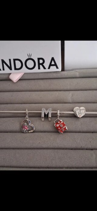 Lote de 2 Charms plata para  pulsera Pandora