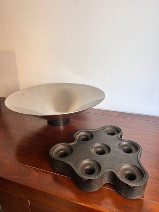 Duoform Scandia candelabro brutalista vintage