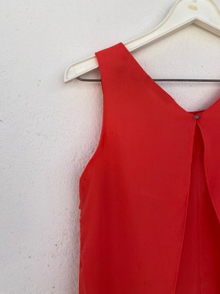 Top Rojo Bershka Cruzado