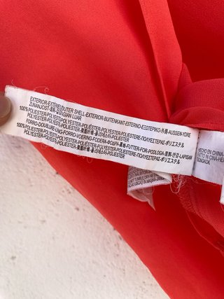 Top Rojo Bershka Cruzado