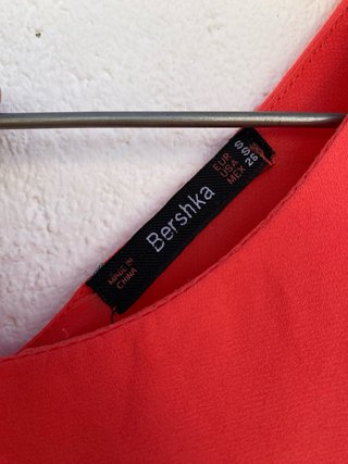 Top Rojo Bershka Cruzado