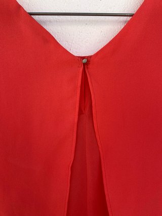 Top Rojo Bershka Cruzado
