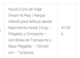Cuna de viaje Hauck Parque Infantil
