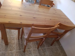 Mesa comedor madera maciza