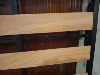 Somier láminas madera con patas 90x180