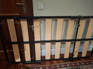 Somier láminas madera con patas 90x180