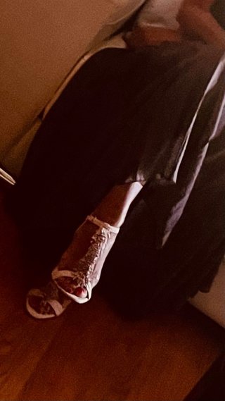 Sandalias tacón beige flecos. Llevadas 1 sola vez