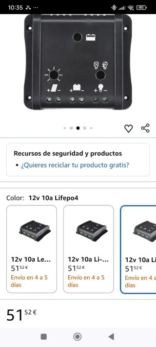 Regulador Carga Solar OLYS