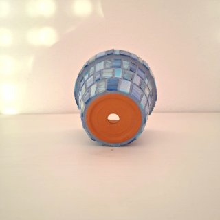Vaso artigianale fatto a mano in mosaico Bisazza