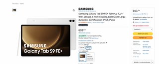 Samsung Galaxy Tab S9 FE+ con 256GB + Teclado Dexn