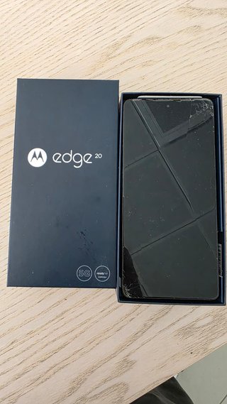 Motorola Edge 20 Nero - Vetro Scheggiato