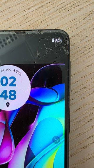 Motorola Edge 20 Nero - Vetro Scheggiato