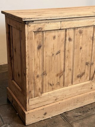Mostrador Recepción Madera Antiguo