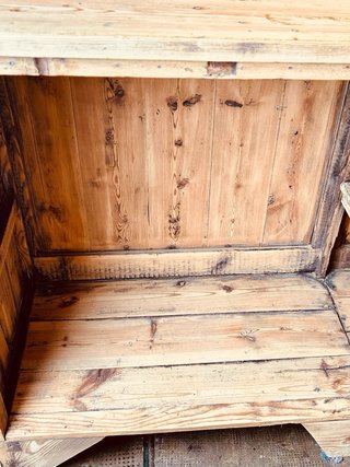 Mostrador Recepción Madera Antiguo