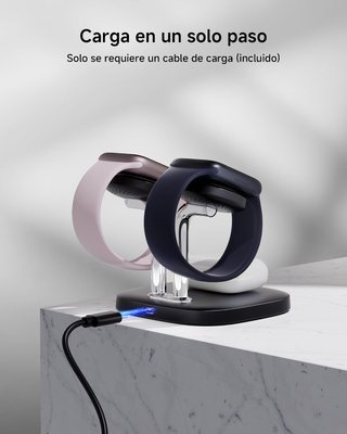 Base Carga 2 Apple Watch + AirPods SwanScout