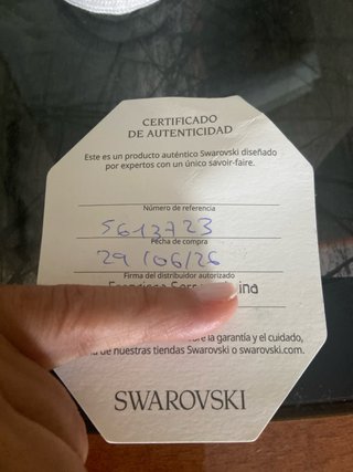 Pendientes Swarovski,con certificado autencicidad