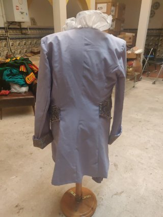 Traje S. XVIII Hombre Dorado y Lila Talla L