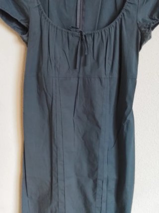 Vestido Camaieu azul escote lazo
