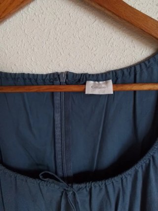 Vestido Camaieu azul escote lazo