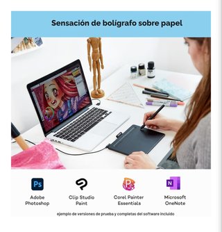 Wacom Intuos S Tableta Dibujo + Lápiz