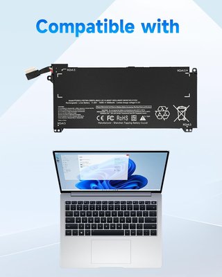 GINGEPRO Batería PG06XL 70Wh 11,55V 6000mAh HP