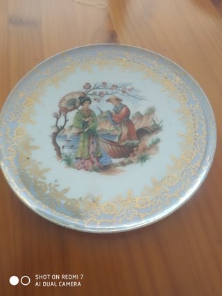Plato decorativo porcelana H&Co