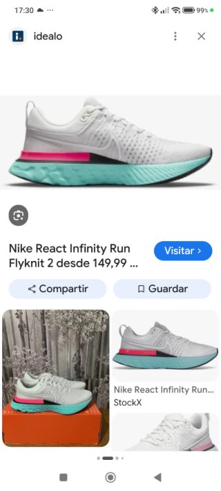Nike React Infinity Run Flyknit 2 Beige/Teal
