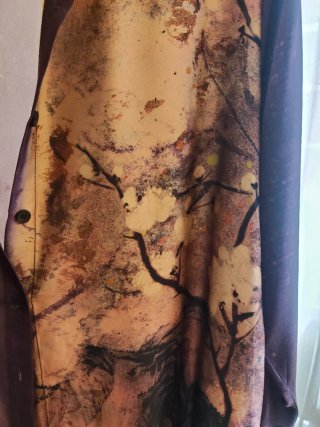Kimono estampado paisaje talla única