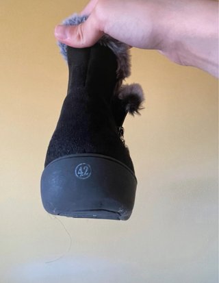 Botines negros pelo talla 42