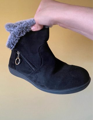 Botines negros pelo talla 42