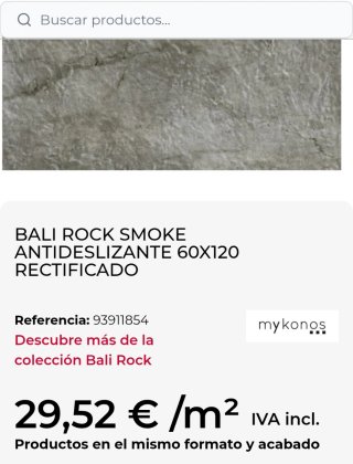 11 Cajas Pavimento Bali Rock Smoke