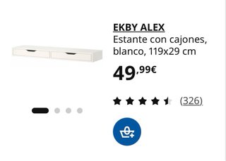 Tocador Blanco Ikea con Cristal